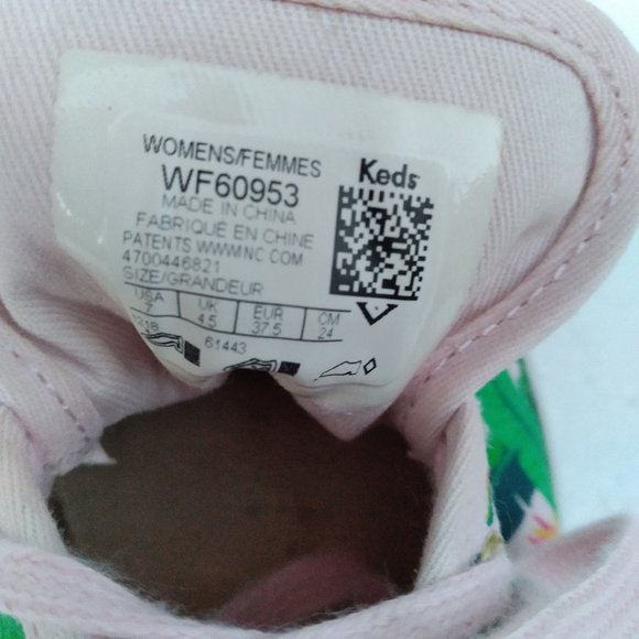 Keds x SunnyLife sneaker size 7 (EUR 37.5) tropical parrot print, jungle, animal - Picture 3 of 6